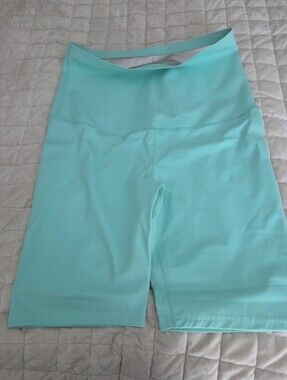 SHEIN Aqua High-Rise Bike Shorts